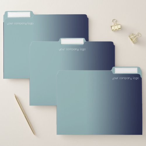 Gray_blue gradient  file folder