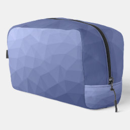 Gray blue gradient geometric mesh pattern dopp kit