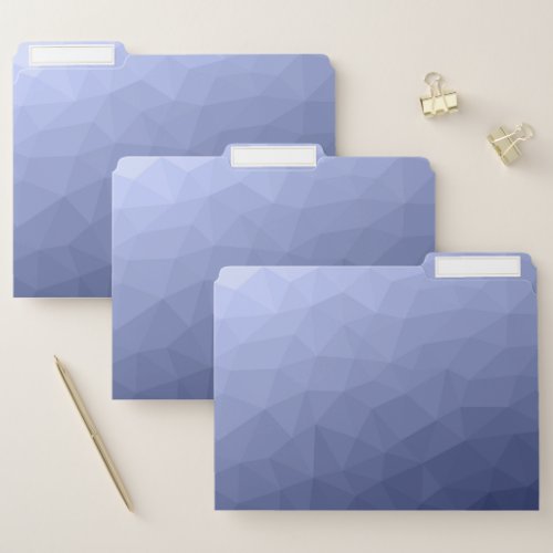 Gray blue gradient geometric mesh pattern file folder