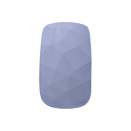 Gray blue gradient geometric mesh pattern minx nail art