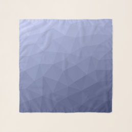 Gray blue gradient geometric mesh pattern scarf