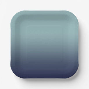 Gray-blue gradient. paper plates