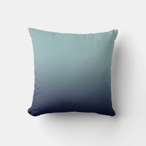 Gray_blue gradient  throw pillow