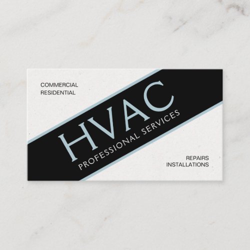Gray Blue HVAC Standard 35 x 20 Business Card