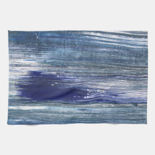 Gray blue lines kitchen towel