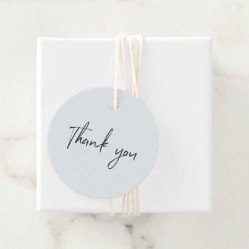 Gray  Blue Small Business Thank you Package Tag