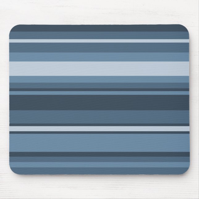 Gray-blue stripes mouse pad (Front)
