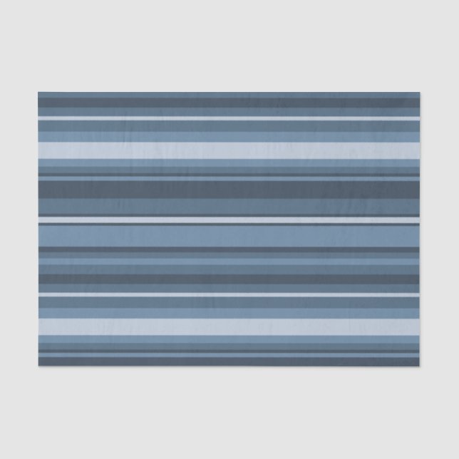 Gray-blue stripes tissue paper (Front)