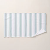 Gray-blue & white stripes Bathroom Towel Set (Hand Towel)