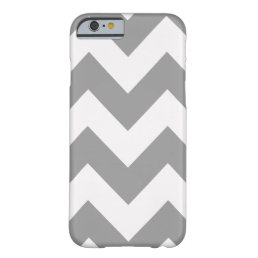 Gray Bold Chevron Barely There iPhone 6 Case