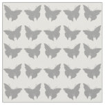 Gray Bold Mod Butterflies Fabric