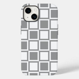 Gray Bold Mod Squares Case-Mate iPhone 14 Case