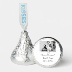 Gray bow cheers to 60 years anniversary wedding hershey®'s kisses®