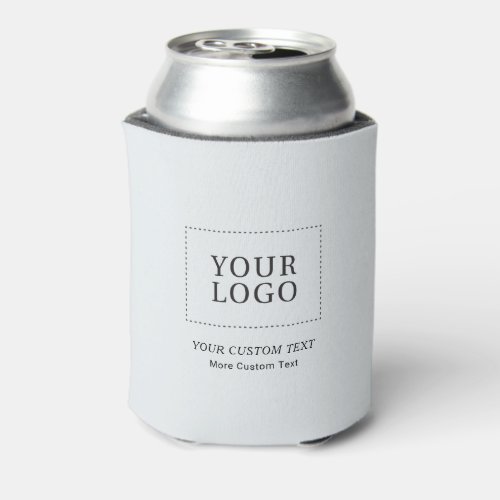 Gray Branded Custom Business Logo Promotional Can Cooler