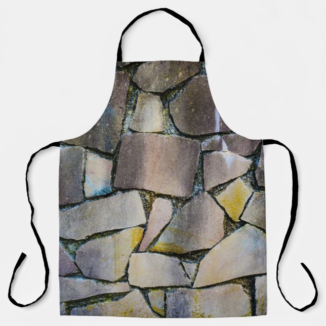 Gray brick wall apron (Front)