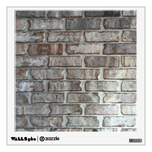 Gray Brick Wall Grunge Bricks Background Texture Decal