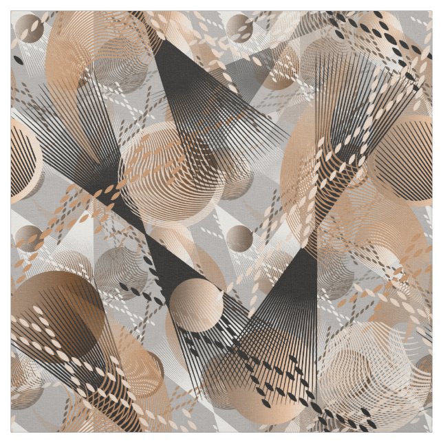 Gray, brown abstraction. fabric (Swatch)