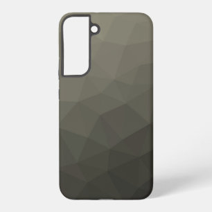 Gray brown army military gradient geometric mesh samsung galaxy s22+ case