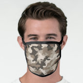 Gray & Brown Camouflage Face Mask (Worn Him)