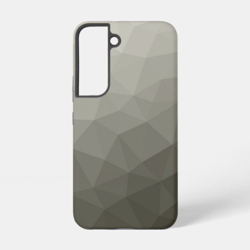 Gray brown light army gradient geometric mesh samsung galaxy s22 case