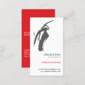 GRAY BRUSHSTROKE BUSINESS CARD (Front/Back)