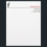 GRAY BRUSHSTROKE LETTERHEAD<br><div class="desc">Clean,  modern and unexpected. The brushstroke design gives this basic letterhead a little edge and can work for any field. © 1201AM DESIGNS</div>