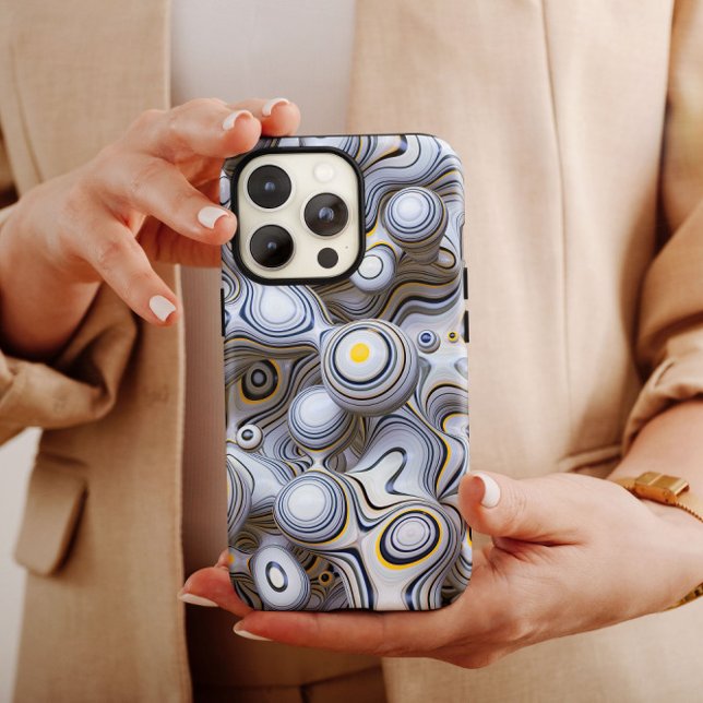 Gray Bubble Abstract | iPhone 14 Case-Mate Case (Creator Uploaded)