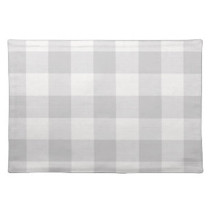 Gray Buffalo Check   Modern Farmhouse Cloth Placemat