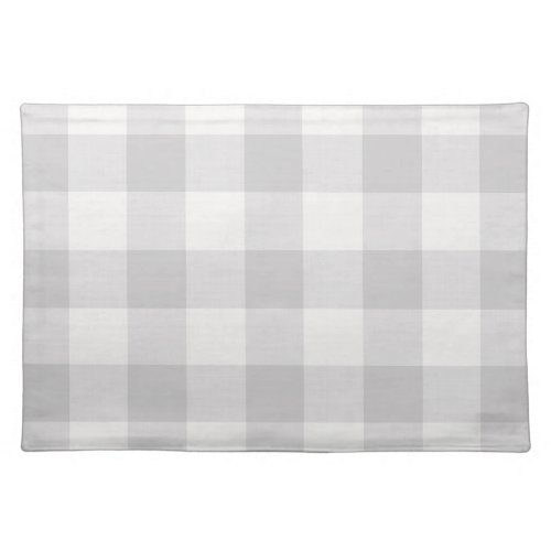 Gray Buffalo Check  Modern Farmhouse Cloth Placemat