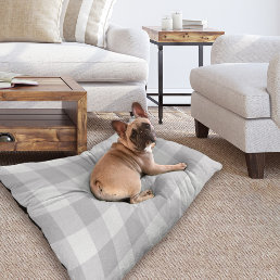 Gray Buffalo Check | Modern Farmhouse Pet Bed