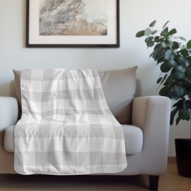 Gray Buffalo Check | Modern Farmhouse Sherpa Blanket (Creator Uploaded)