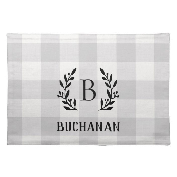 Monogram Placemat Pattern