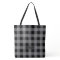 Gray Buffalo Plaid Pattern Monogrammed Bridesmaid