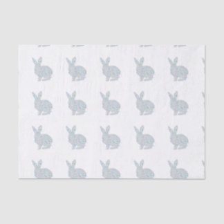 Gray bunny  tissue paper