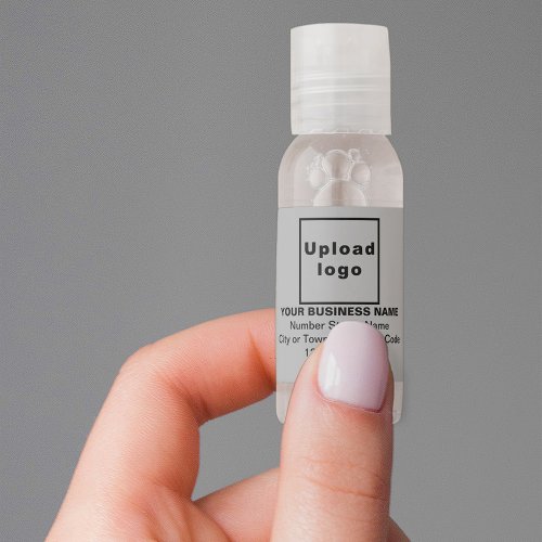 Gray Business Brand on Hand Sanitizer