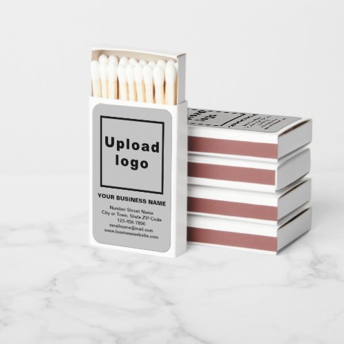 Gray Business Brand on Matchboxes