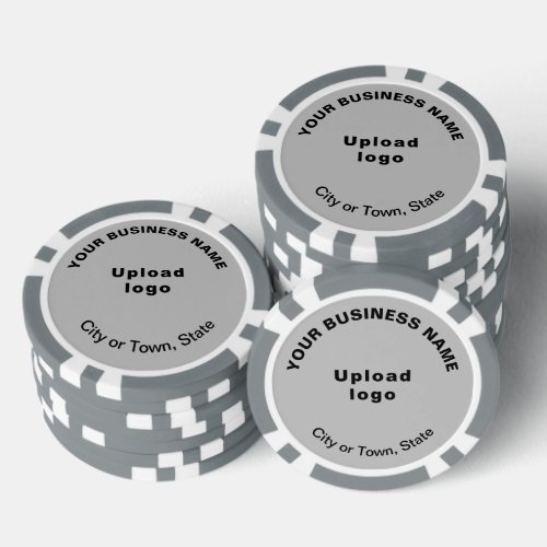 Gray Business Brand on Poker Chips