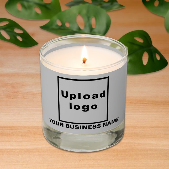 Gray Business Brand on Scented Candle (Gray business brand on scented candle.)
