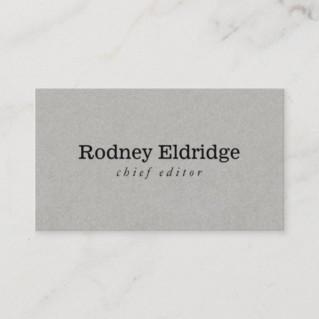 Gray Business Card (Front)