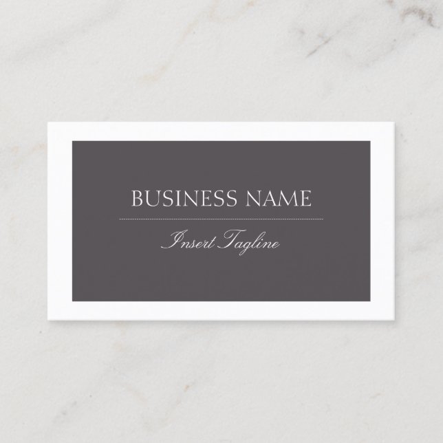 Gray Business Card (Front)