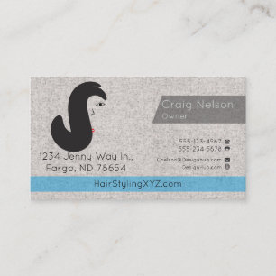 Gray business card
