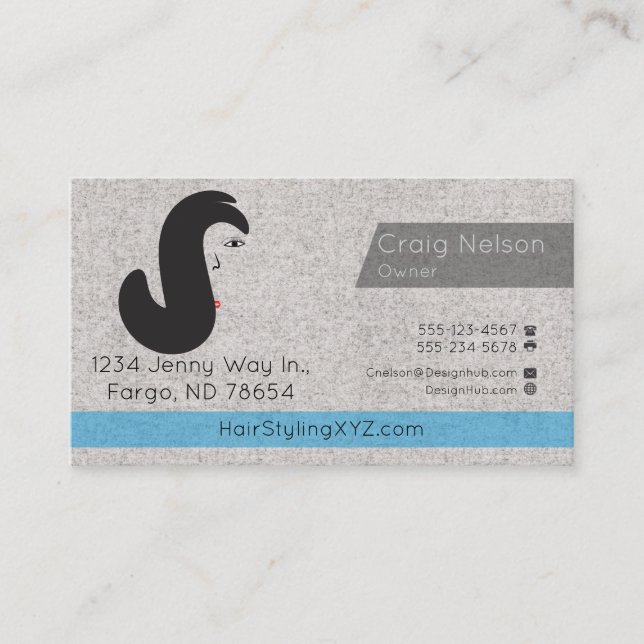 Gray business card (Front)