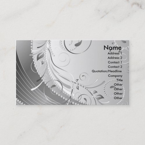 gray business card