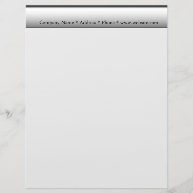 Gray Business Letterhead (Front)