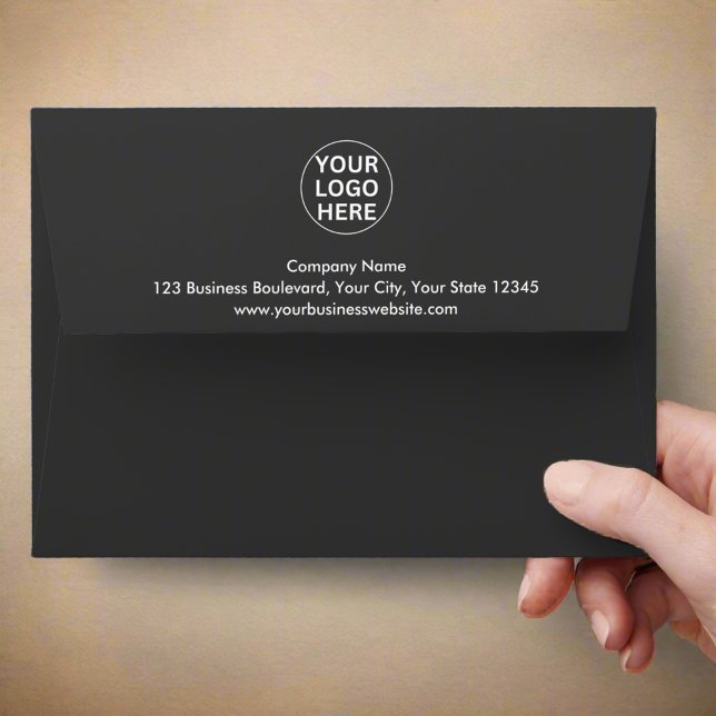 Gray Business Logo Promotional Corporate Branding Envelope (Creator Uploaded)