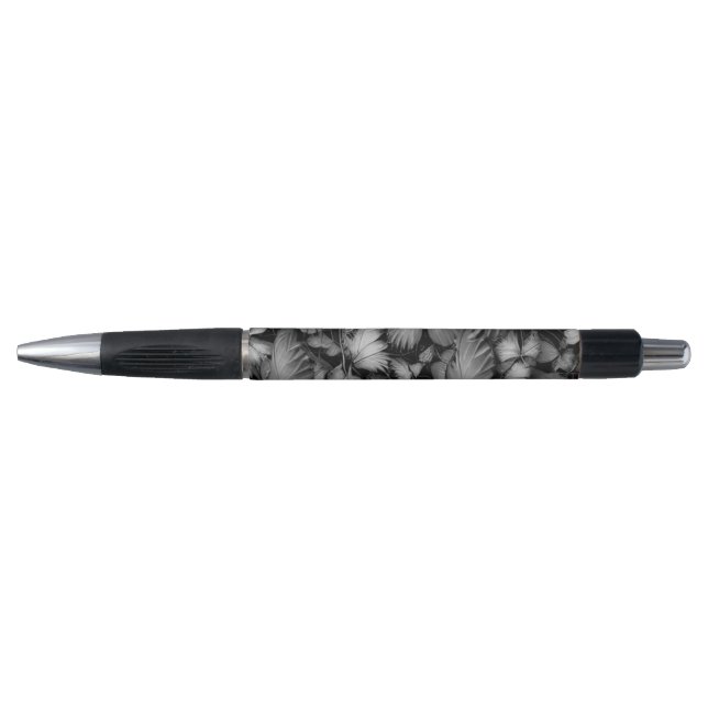 Gray Butterflies Print Pen (Front)