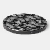Gray Butterflies Print Wireless Charger (Front 2)