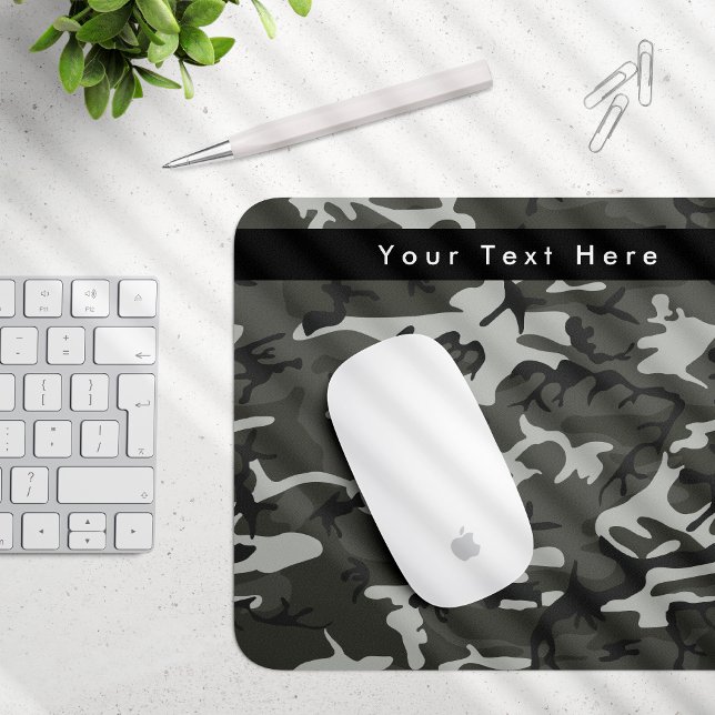 Gray Camo, Camouflage, Military, Army Mouse Pad (Creator Uploaded)