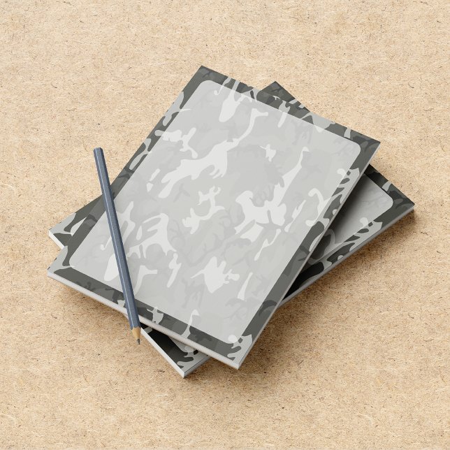 Gray Camo, Camouflage, Military, Army Notepad (Creator Uploaded)