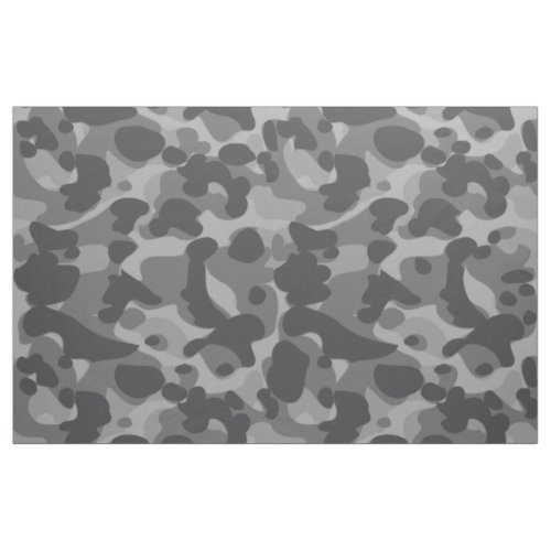 Gray Camo Camouflage Pattern Cool Stylish Fabric